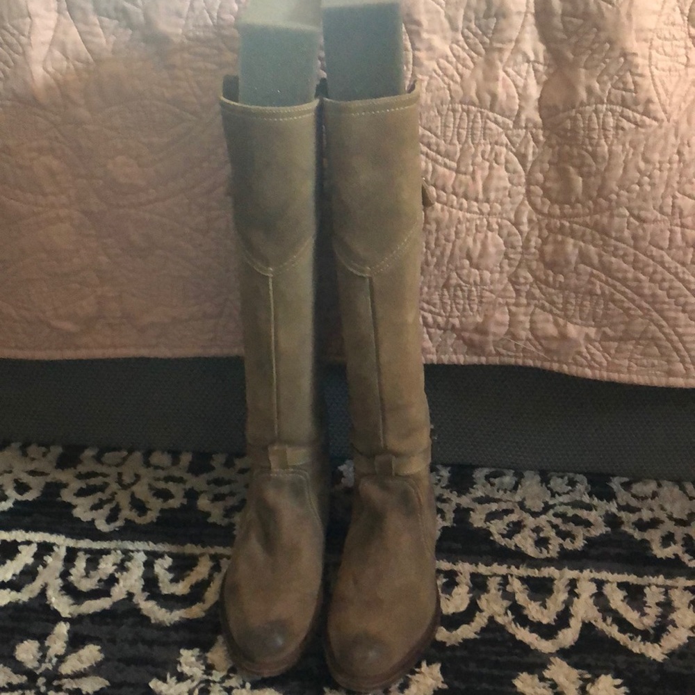 Frye suede tall boots size 5 1/2